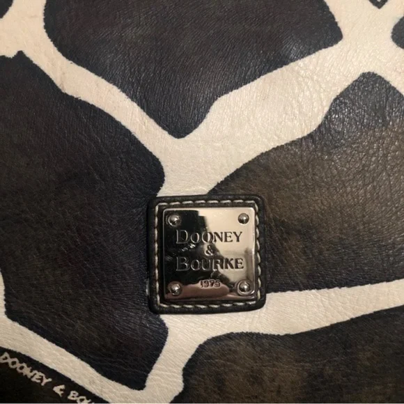 Vintage Dooney & Bourke Giraffe Hobo Handbag Purse - Picture 2 of 13